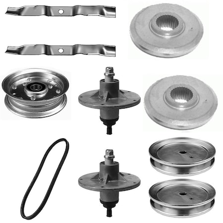 Aic Replacement Parts 42 Deck Rebuild Kit Fits Murray Riders Spindle Blades Belt Pulleys Adapters 1001200REBUILD